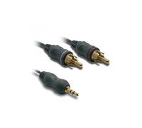 Câble Jack 3,5 / 2 RCA 10m 470081 noir