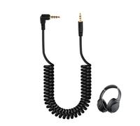 Câble Jack 3.5 mm, Câble Adaptateur Microphone TRS vers TRRS 3,5 mm, Câble 3 pôles vers 4 pôles pour VideoMic, Smartphone iOS Android Tablette PC, Spirale Extensible, pour Enregistrement Audio Vidéo