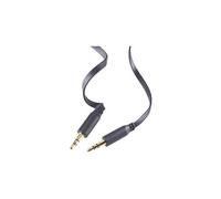 Câble jack 3,5 mm Professional SuperFlat, noir, 0,5 m SpeaKa Professional SP-7870108 [1x Jack mâle 3.5 mm - 1x Jack mâle 3.5 mm] 0.50 m noir contacts