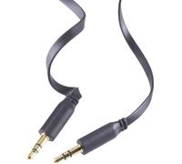 Câble jack 3,5 mm Speaka Professional SuperFlat, noir, 0,5 m SpeaKa Professional SP-7870108 [1x Jack mâle 3.5 mm - 1x Jack mâle