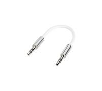 SPEAKA PROFESSIONAL Câble Speaka jack 3.5 mm SuperSoft 0.1m Blanc SP-7870076 [1x Jack mâle 3.5 mm - 1x Jack mâle 3.5 mm] 10.00 cm blanc gaine ultra-douce