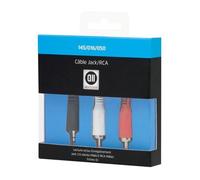 Câble Jack 3,5mm mâle/ 2RCA mâle D2 Diffusion - 0,5m