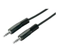 Câble Jack 3,5mm stéréo mâle / mâle 1m20 - LINEAIRE - Câble audio - Noir
