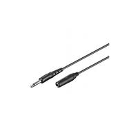 Goobay Câble de rallonge audio pour casque 3 pôles 6,35 mm Noir 5 m