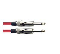 Cable Jack 6.35 Mâle vers Jack 6.35 Mâle Mono cable couleur Rouge Longueur 3 Métres