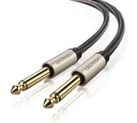 Câble Jack 6.35mm mâle vers 6.35mm mâle, Mono, en Nylon Tressé, 1m G