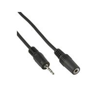 Câble jack adaptateur 4 broches. 2,5mm prise - 4 broches. 3,5mm prise femelle