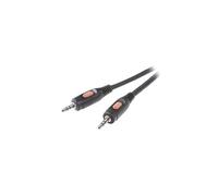 Câble jack audio [1 fiche jack 3.5 mm / 1 fiche jack 3.5 mm] Professional noir, 1,5 m SpeaKa Professional SP-7870216 [1x Jack mâle 3.5 mm - 1x Jack
