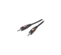 Câble jack audio [1 fiche jack 3.5 mm / 1 fiche jack 3.5 mm] Professional noir, 2,5 m SpeaKa Professional SP-7870220 [1x Jack mâle 3.5 mm - 1x Jack