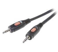 Câble jack audio [1 fiche jack 3.5 mm / 1 fiche jack 3.5 mm] SpeaKa Professional noir, 2,5 m SpeaKa Professional SP-7870220 [1x