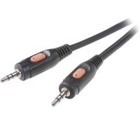 Câble jack audio [1 fiche jack 3.5 mm / 1 fiche jack 3.5 mm] SpeaKa Professional noir, 5 m SpeaKa Professional SP-7870376 [1x