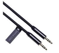 Câble jack auxiliaire audio court avec prise jack stéréo 3,5 mm | Câble pour Android, iPhone, haut-parleurs Bluetooth, écouteurs sans fil, tablettes, MP3, systèmes stéréo de voiture et plus (0,25 m)