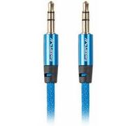 Lanberg Câble jack CA-MJMJ-10CU-0030-BL 3,5 mm mâle-mâle 3 m Bleu