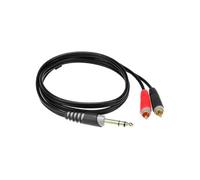 Klotz Câble Jack mâle TRS / 2x RCA mâles, 1m Câbles En Y