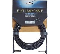 Câble jack Rockboard Plat Coudé Coudé Noir 6 m