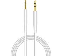 Câble jack stéréo mâle de rechange de 3,5 mm à 2,5 mm pour casque Bose oe2/oe2i/AE2/QC25 QC35 (blanc)