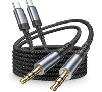 Câble Jack Usb C 1M 2Pack, Câble Usb C Vers 3,5Mm Jack,Prise Ja Ck Usbc Nylon Cable Auxiliaire Usbc Ca Ble Audio Adaptateur Pour Iphone 16 Pro Max/16 Plus/15 Pro/15,Samsung Galaxy [GBP6275923]