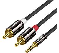 Câble Jack vers 2Rca (Cinch) Ugreen Av116 3,5Mm 1M (Noir)