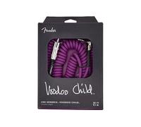 Fender Hendrix™ Voodoo Child™ Coil Câble d'instrument, Câble torsadé, Droit,Angulaire, 30', Violet, Conception de Style Vintage