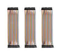 Câble Jumper Wire - 40 x 20 cm - Pont enfichables mâle vers mâle - 28 AWG | Câbles de démarrage à 200 broches pour Arduino M2M/F2M/F2F/Breadboard et projets de bricolage