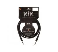 Câble KIK Jack TS mâle/mâle capuchons noirs,4.5m