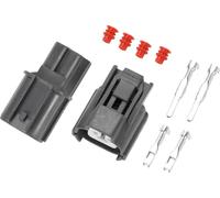 Câble Klaxon Connecteur De Verrouillage De Porte Arrière Pour Honda / Connecteur Mâle Femelle Intérieur / Série Plastique Étanche 2Mm / 1 Ensemble Gris 2 Broches