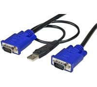 Câble KVM USB Ultra Fin 2 En 1, 3m - STARTECH