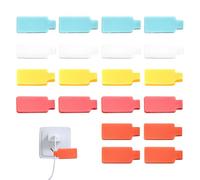 Cable Labels Tags - 20X Cord Tags | Reusable Wire Markers, Write On Cable Identifier Assorted Colors, Organizing Wires And Identification