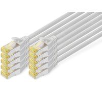 Câble Lan Cat 6A 0,25M 10 Pièces - Rj45 Câble Réseau - S/Ftp Blindé - Compatible Cat-6 & Cat-7 - Gris[CAB9167300]