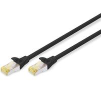 Câble Lan Cat 6A 0,5M - Rj45 Câble Réseau - S/Ftp Blindé - Compatible Cat-6 & Cat-7 - Noir[CAB9167282]