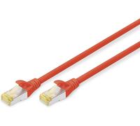 Câble Lan Cat 6A - 3M - Rj45 Câble Réseau - S/Ftp Blindé - Compatible Cat-6 & Cat-7 - Rouge[CAB9167251]
