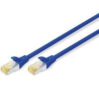 Câble Lan Cat 6A 5M - Rj45 Câble Réseau - S/Ftp Blindé - Compatible Cat-6 & Cat-7 - Bleu[CAB9167279]