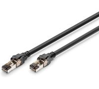 Câble LAN Cat 8.1-2 m - AWG 24/7 - jusqu'à 40 Gbit/s - RJ45 Câble réseau - S/FTP - PoE++ - LSZH - Compatible Cat7, Cat6A, Cat6 - Noir