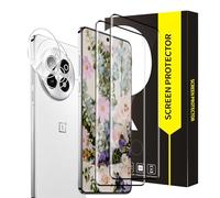 Cable Leader 2+2 Pack Verre trempé pour Oneplus 13 5G Vitre Protection, Dureté 9H Anti Rayures, Couverture 3D Sans Bulle, Tactile sensible, HD Claire Oneplus 13 Protection écran+Caméra Protecteur Film