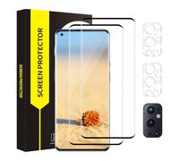 Cable Leader 2+2 Verre trempé pour Oneplus 9 Pro 5G, Dureté 9H Vitre Protection, Couverture 3D Sans Bulle, Tactile sensible, HD Anti Rayures Oneplus 9 Pro Protection écran+Caméra Arrière Protecteur