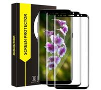 Cable Leader 2 Pack Verre Trempé pour Samsung Galaxy S8 Plus Vitre Protection, Tactile sensible, Couverture Complète 3D, Dureté 9H Anti Rayures, Bubble Free, HD Claire Protection Écran pour S8 Plus