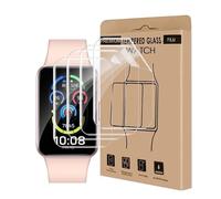 Cable Leader 4 Pack Soft TPU Verre Trempé pour Samsung Galaxy Fit 3, Couverture Transparente 3D Vitre Protection, Anti Rayures, Sans Bulle, Tactile sensible, 0,15mm HD Samsung Fit 3 Protection écran