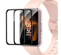 Cable Leader Lot de 2 films de protection d'écran en verre blindé pour Samsung Galaxy Fit 3 - Anti-rayures HD - Transparent - Pas de bulles - Anti-huile - Verre de protection 3D - Écran complet