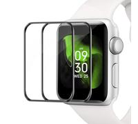 Cable Leader Lot de 2 films de protection d'écran en verre trempé pour Apple Watch Series 4/5/6/SE 40 mm, ultra fin, sans bulles, résistant aux rayures, verre de protection HD anti-traces de doigts