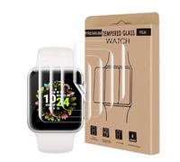 Cable Leader TPU Verre Trempé pour Apple Watch 4/5/6/SE/SE2/SE3 (40mm), | 3D Full Cover Vitre Protection, Anti Rayures, Bubble Free, Tactile sensible, 4 Pack HD Apple Watch 40mm Protection écran