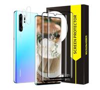 Cable Leader Verre Trempé pour Huawei P30 Pro Vitre Protection, Dureté 9H Anti Rayures, Couverture 3D intégral, 0,33mm Bubble Free, HD Tactile Sensible Huawei P30 Pro Protection écran+Caméra Film(2+2)