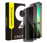 Cable Leader Verre Trempé pour iPhone 17 5G(6,27 Pouces), 2,5D bord rond Anti Espion Protection Écran, Dureté 9H Anti Rayures, Sans Bulle, 2 Pack HD Tactile sensible iPhone 17 Spy Vitre Protection