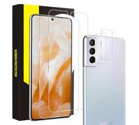 Cable Leader Verre trempé pour Samsung Galaxy S22 5G, Dureté 9H Anti Rayures Vitre Protection, Bords arrondis 2,5D, Tactile sensible Sans Bulle, 2+2 HD Claire S22 Protection écran+Caméra Protecteur