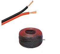 Câble LED 5-100 m - Toron jumelé - 2 x 2,50 mm² - Rouge/noir - 2 fils - Longueur au choix (25 m toron jumelé 2 x 2,5 mm²)
