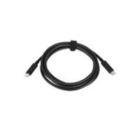 Câble Lenovo 4X90Q59480 USB-C vers USB-C 2m Noir - USB 3.2 Gen 1 (3.1 Gen 1) - 5 Gbit/s - Connecteurs mâles droits