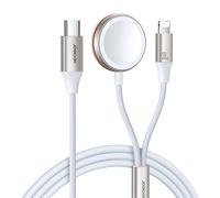 Fast Charging Magnetic Charger 2-In-1 Joyroom S-Iw012 30w 1.5m (White