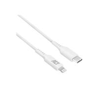 - Câble Lightning - 24 pin USB-C mâle pour Lightning mâle - 1 m - blanc - Prise en charge de Power Delivery