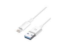 Cable Lightning Charge et Transfert De Données Intensité 1A Longueur 1.5m Blanc