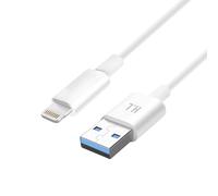 Cable Lightning Charge et Transfert De Données Intensité 1A Longueur 1.5m Blanc