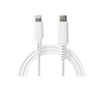 - Câble Lightning - Lightning mâle pour 24 pin USB-C mâle - 2 m - blanc - rond, USB Power Delivery (3A, 60W)